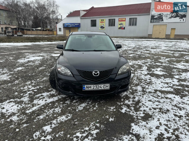 Черный Мазда 3, объемом двигателя 1.6 л и пробегом 201 тыс. км за 4500 $, фото 1 на Automoto.ua