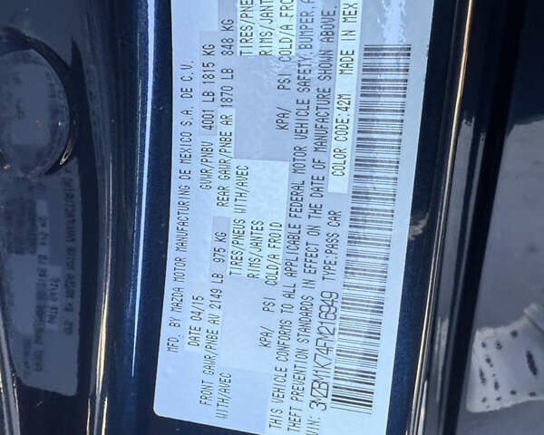 Черный Мазда 3, объемом двигателя 2 л и пробегом 152 тыс. км за 10600 $, фото 14 на Automoto.ua