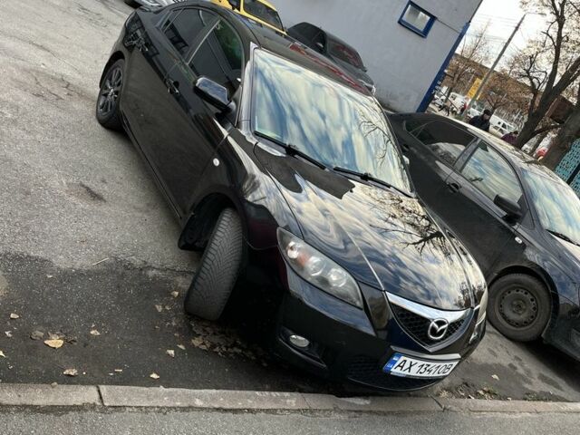 Черный Мазда 3, объемом двигателя 2 л и пробегом 166 тыс. км за 6000 $, фото 1 на Automoto.ua