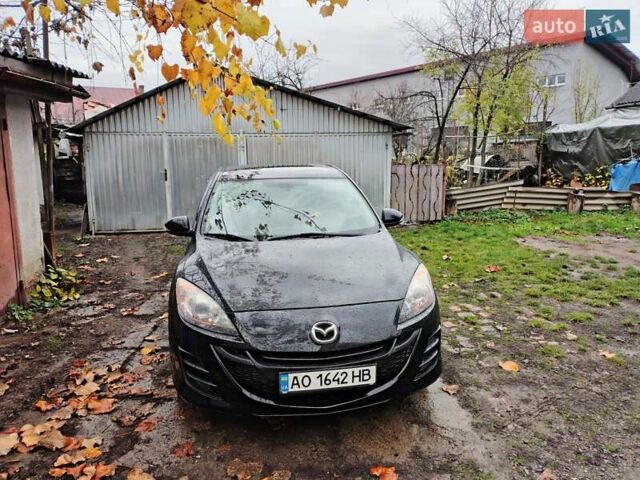 Черный Мазда 3, объемом двигателя 1.6 л и пробегом 213 тыс. км за 7500 $, фото 1 на Automoto.ua