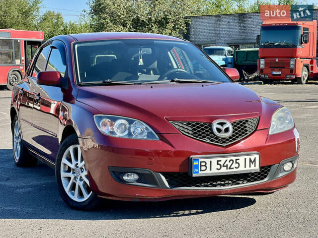 Красный Мазда 3, объемом двигателя 1.6 л и пробегом 222 тыс. км за 4550 $, фото 1 на Automoto.ua