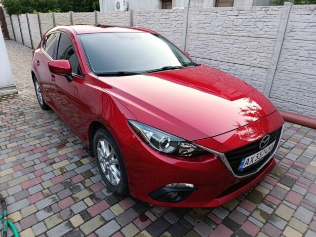 Красный Мазда 3, объемом двигателя 2 л и пробегом 59 тыс. км за 13783 $, фото 1 на Automoto.ua