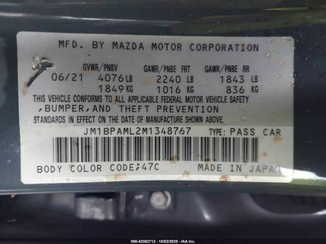 Сірий Мазда 3, об'ємом двигуна 2.5 л та пробігом 68 тис. км за 4500 $, фото 8 на Automoto.ua