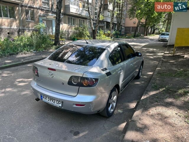 Серый Мазда 3, объемом двигателя 1.6 л и пробегом 200 тыс. км за 3999 $, фото 2 на Automoto.ua