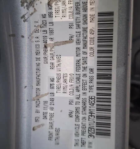 Серый Мазда 3, объемом двигателя 2 л и пробегом 141 тыс. км за 10700 $, фото 19 на Automoto.ua