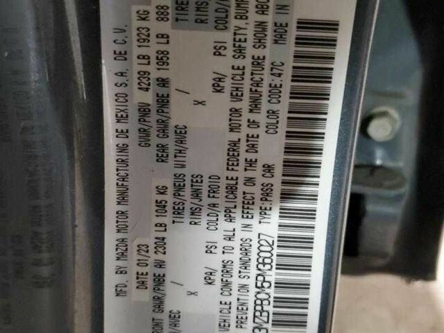 Серый Мазда 3, объемом двигателя 2.5 л и пробегом 43 тыс. км за 5600 $, фото 11 на Automoto.ua