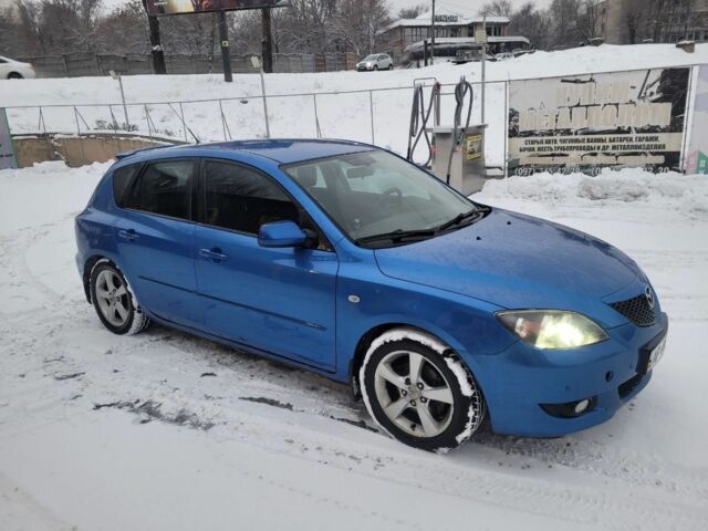 Синий Мазда 3, объемом двигателя 1.6 л и пробегом 139 тыс. км за 5500 $, фото 2 на Automoto.ua