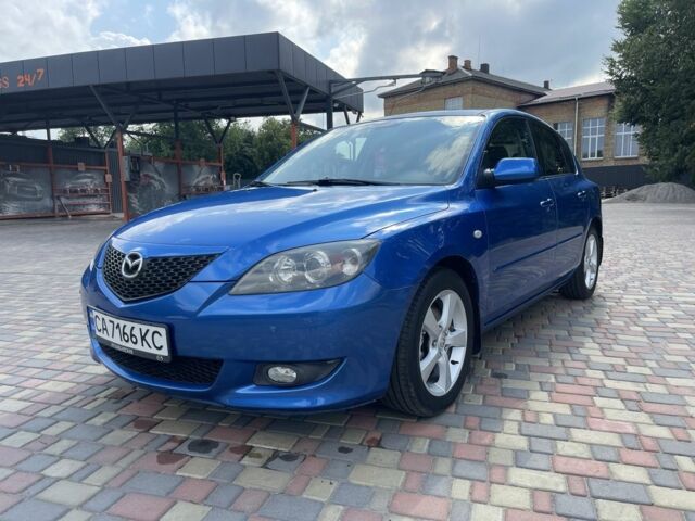 Синий Мазда 3, объемом двигателя 1.6 л и пробегом 175 тыс. км за 5900 $, фото 1 на Automoto.ua