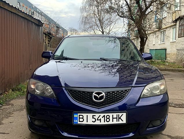 Синий Мазда 3, объемом двигателя 1.6 л и пробегом 208 тыс. км за 4800 $, фото 1 на Automoto.ua