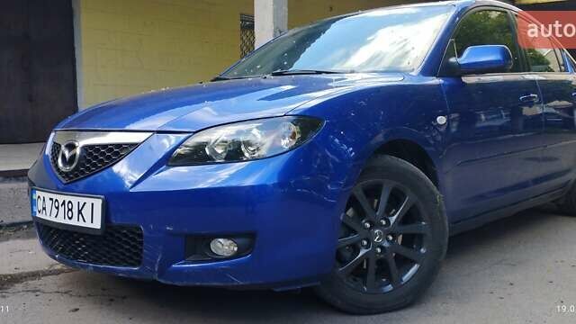 Синий Мазда 3, объемом двигателя 1.6 л и пробегом 170 тыс. км за 6500 $, фото 1 на Automoto.ua