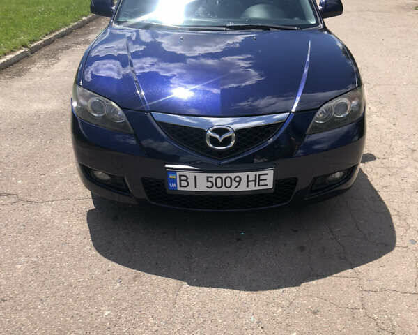 Синий Мазда 3, объемом двигателя 2 л и пробегом 200 тыс. км за 6500 $, фото 3 на Automoto.ua