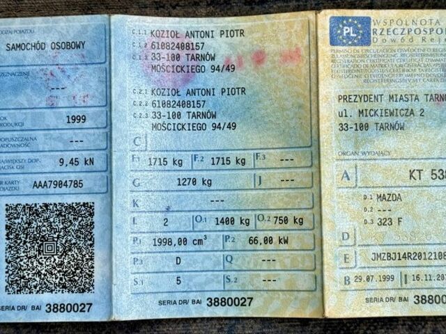 Серый Мазда 323, объемом двигателя 0 л и пробегом 3 тыс. км за 725 $, фото 23 на Automoto.ua