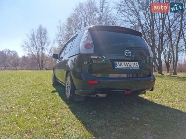 Черный Мазда 5, объемом двигателя 2 л и пробегом 220 тыс. км за 6000 $, фото 2 на Automoto.ua