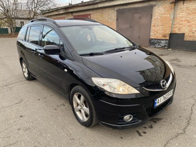 Черный Мазда 5, объемом двигателя 2 л и пробегом 230 тыс. км за 5500 $, фото 2 на Automoto.ua