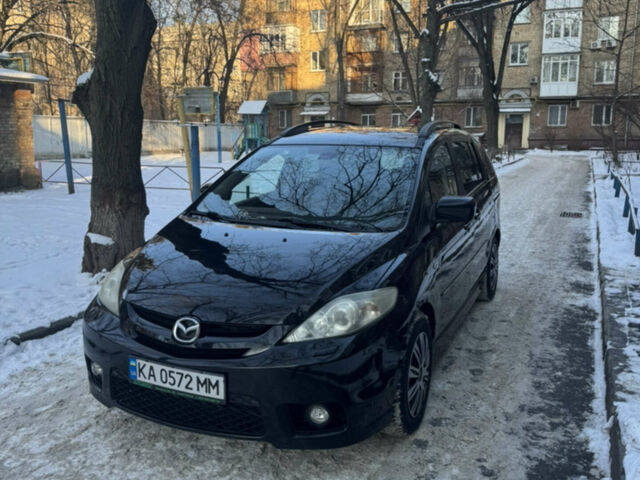 Черный Мазда 5, объемом двигателя 2 л и пробегом 220 тыс. км за 5400 $, фото 1 на Automoto.ua