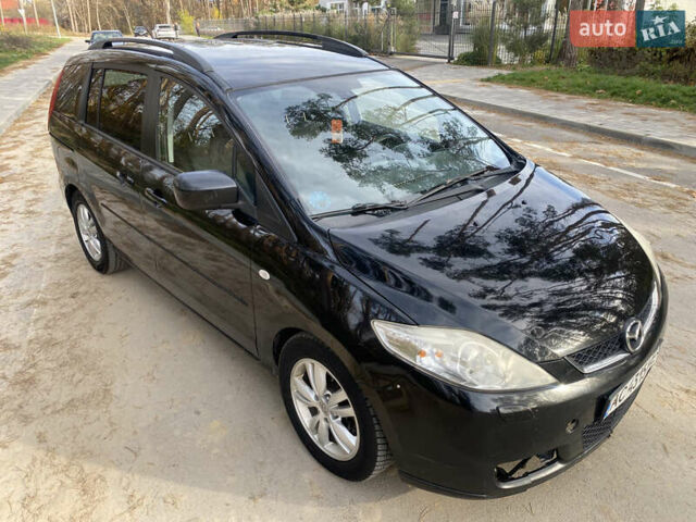 Черный Мазда 5, объемом двигателя 2 л и пробегом 200 тыс. км за 3600 $, фото 2 на Automoto.ua