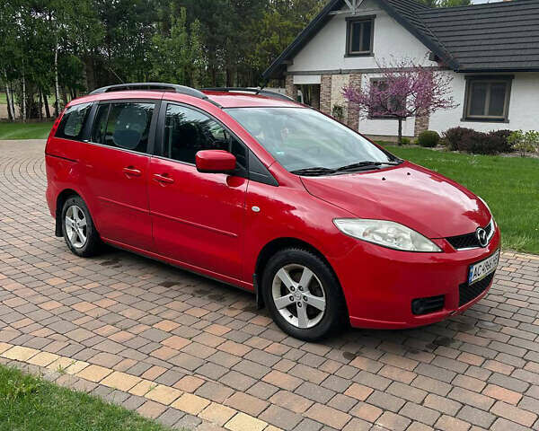 Красный Мазда 5, объемом двигателя 1.8 л и пробегом 205 тыс. км за 5500 $, фото 1 на Automoto.ua