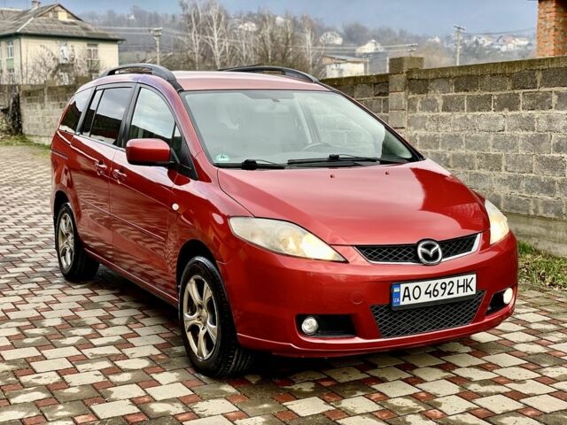 Красный Мазда 5, объемом двигателя 2 л и пробегом 290 тыс. км за 4300 $, фото 1 на Automoto.ua