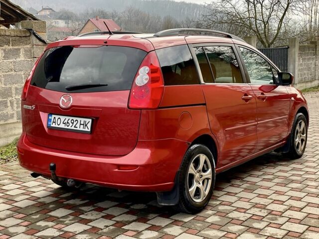 Красный Мазда 5, объемом двигателя 2 л и пробегом 290 тыс. км за 4300 $, фото 3 на Automoto.ua