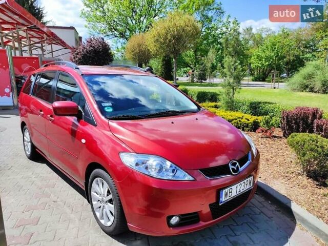 Красный Мазда 5, объемом двигателя 1.8 л и пробегом 158 тыс. км за 5999 $, фото 1 на Automoto.ua