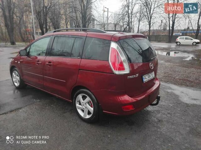Красный Мазда 5, объемом двигателя 2 л и пробегом 220 тыс. км за 6800 $, фото 7 на Automoto.ua