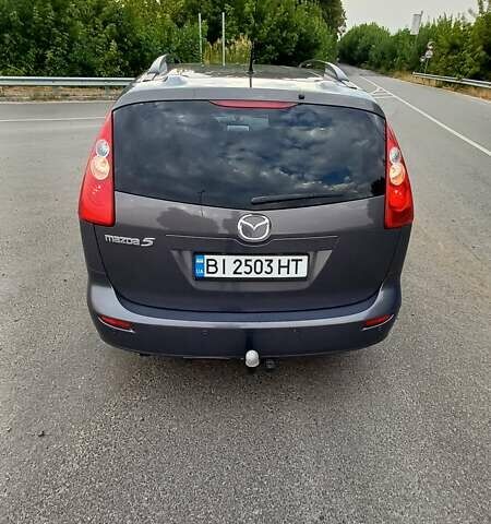 Серый Мазда 5, объемом двигателя 2 л и пробегом 184 тыс. км за 5500 $, фото 1 на Automoto.ua
