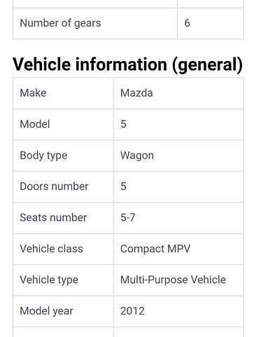Серый Мазда 5, объемом двигателя 1.56 л и пробегом 225 тыс. км за 7000 $, фото 2 на Automoto.ua