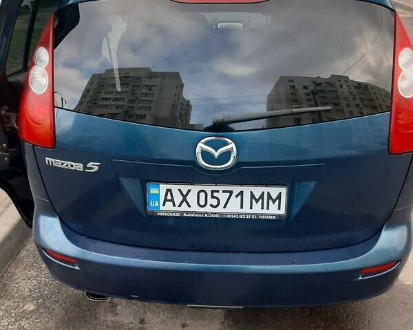 Синий Мазда 5, объемом двигателя 1.8 л и пробегом 201 тыс. км за 5100 $, фото 1 на Automoto.ua