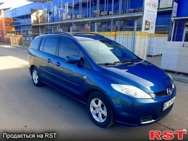 Синий Мазда 5, объемом двигателя 1.8 л и пробегом 195 тыс. км за 4500 $, фото 1 на Automoto.ua