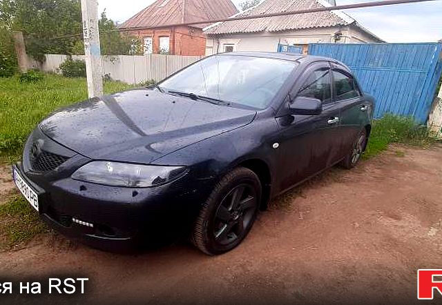 Черный Мазда 6, объемом двигателя 2 л и пробегом 220 тыс. км за 5000 $, фото 2 на Automoto.ua
