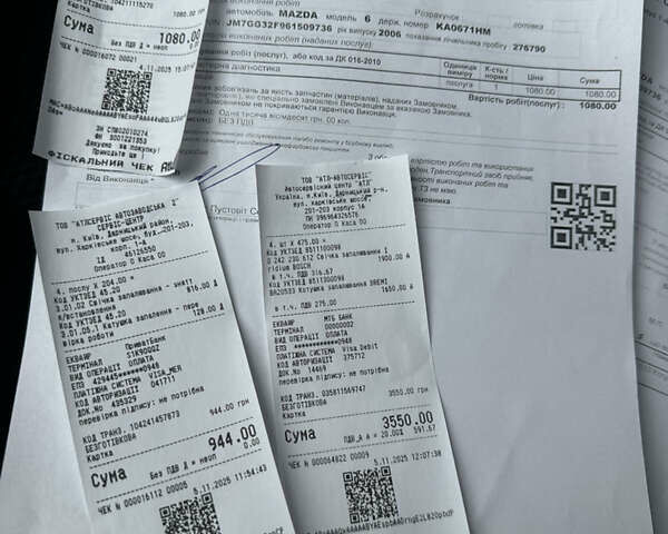 Черный Мазда 6, объемом двигателя 2 л и пробегом 276 тыс. км за 4800 $, фото 12 на Automoto.ua