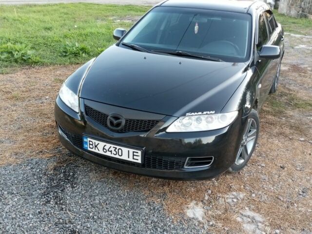 Черный Мазда 6, объемом двигателя 2 л и пробегом 350 тыс. км за 4300 $, фото 2 на Automoto.ua