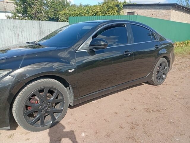 Черный Мазда 6, объемом двигателя 2 л и пробегом 280 тыс. км за 6100 $, фото 1 на Automoto.ua