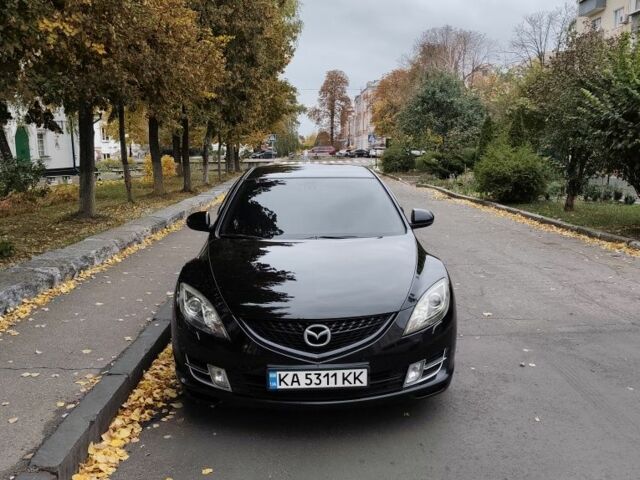 Черный Мазда 6, объемом двигателя 2 л и пробегом 314 тыс. км за 6950 $, фото 1 на Automoto.ua