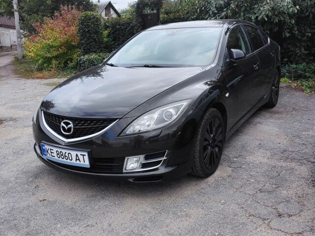 Черный Мазда 6, объемом двигателя 2 л и пробегом 230 тыс. км за 7335 $, фото 1 на Automoto.ua