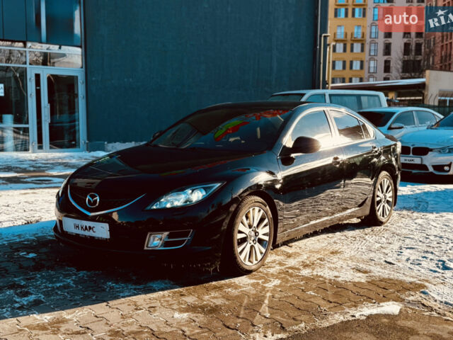 Черный Мазда 6, объемом двигателя 2 л и пробегом 176 тыс. км за 7800 $, фото 1 на Automoto.ua
