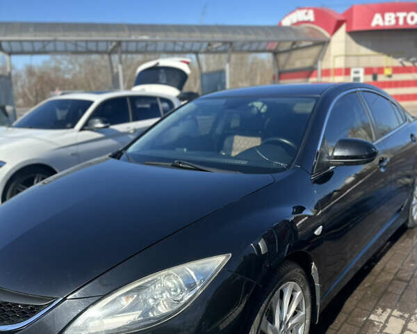 Чорний Мазда 6, об'ємом двигуна 2 л та пробігом 133 тис. км за 9800 $, фото 2 на Automoto.ua