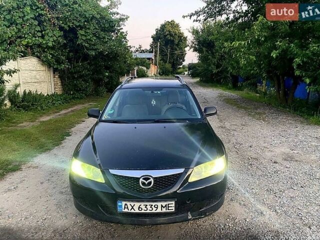 Черный Мазда 6, объемом двигателя 2 л и пробегом 200 тыс. км за 3100 $, фото 1 на Automoto.ua
