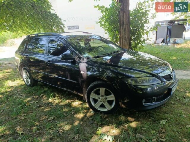 Черный Мазда 6, объемом двигателя 2 л и пробегом 440 тыс. км за 5000 $, фото 2 на Automoto.ua