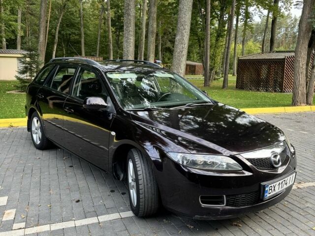 Черный Мазда 6, объемом двигателя 2 л и пробегом 272 тыс. км за 3716 $, фото 1 на Automoto.ua