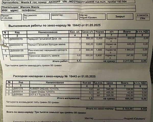 Чорний Мазда 6, об'ємом двигуна 2.26 л та пробігом 200 тис. км за 5100 $, фото 30 на Automoto.ua
