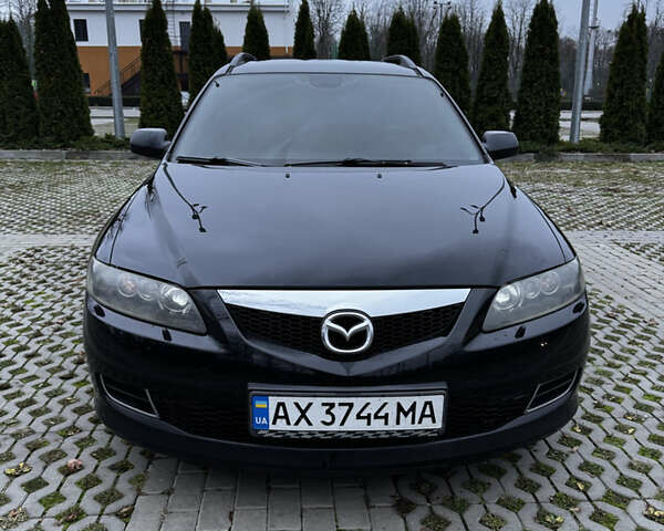 Черный Мазда 6, объемом двигателя 2 л и пробегом 140 тыс. км за 5200 $, фото 1 на Automoto.ua