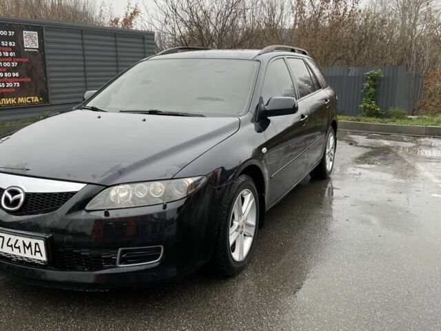 Черный Мазда 6, объемом двигателя 2 л и пробегом 140 тыс. км за 5700 $, фото 1 на Automoto.ua