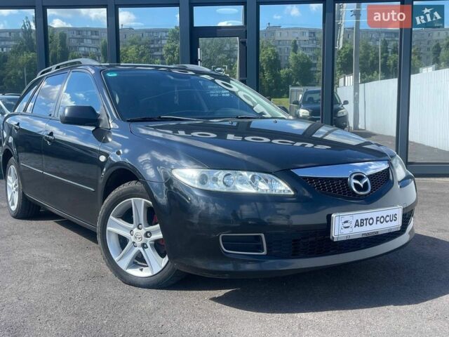 Черный Мазда 6, объемом двигателя 2 л и пробегом 320 тыс. км за 4490 $, фото 1 на Automoto.ua