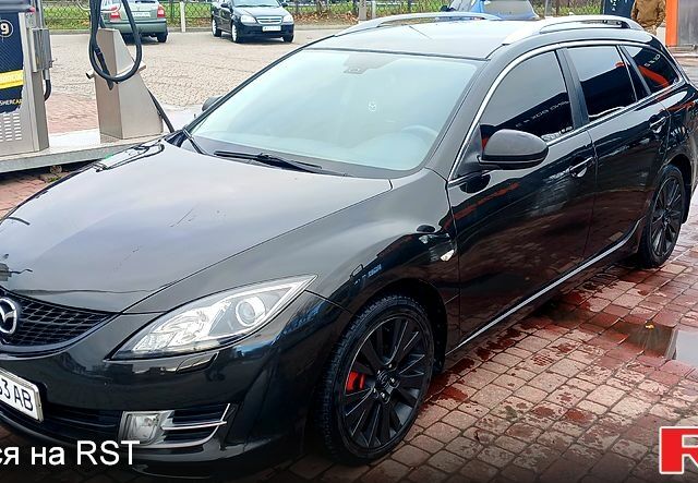 Черный Мазда 6, объемом двигателя 2 л и пробегом 219 тыс. км за 7200 $, фото 3 на Automoto.ua