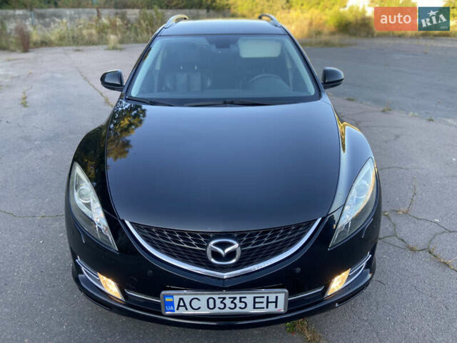 Черный Мазда 6, объемом двигателя 2 л и пробегом 287 тыс. км за 6299 $, фото 1 на Automoto.ua