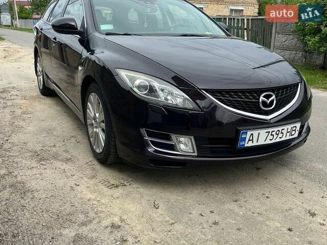 Черный Мазда 6, объемом двигателя 2 л и пробегом 175 тыс. км за 7200 $, фото 2 на Automoto.ua