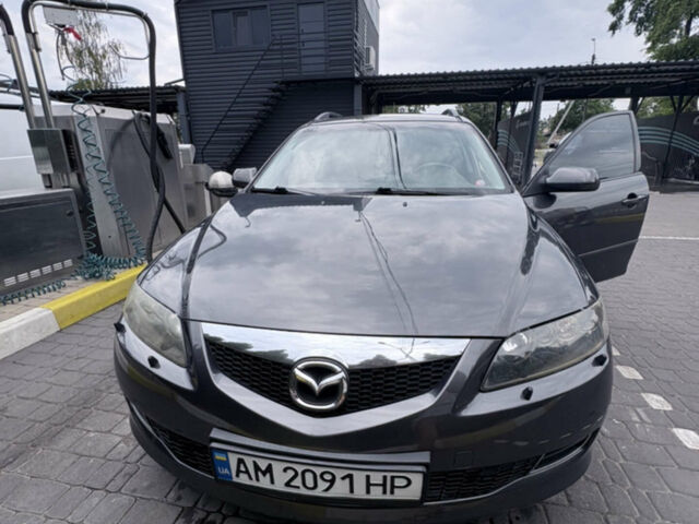 Серый Мазда 6, объемом двигателя 1.8 л и пробегом 320 тыс. км за 4100 $, фото 2 на Automoto.ua