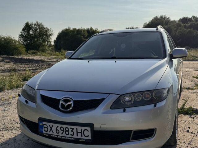 Серый Мазда 6, объемом двигателя 2 л и пробегом 218 тыс. км за 4000 $, фото 1 на Automoto.ua