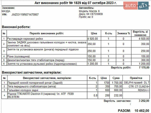 Серый Мазда 6, объемом двигателя 2 л и пробегом 320 тыс. км за 4800 $, фото 5 на Automoto.ua